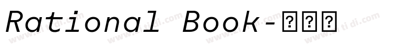 Rational Book字体转换 Rational Book字体转换